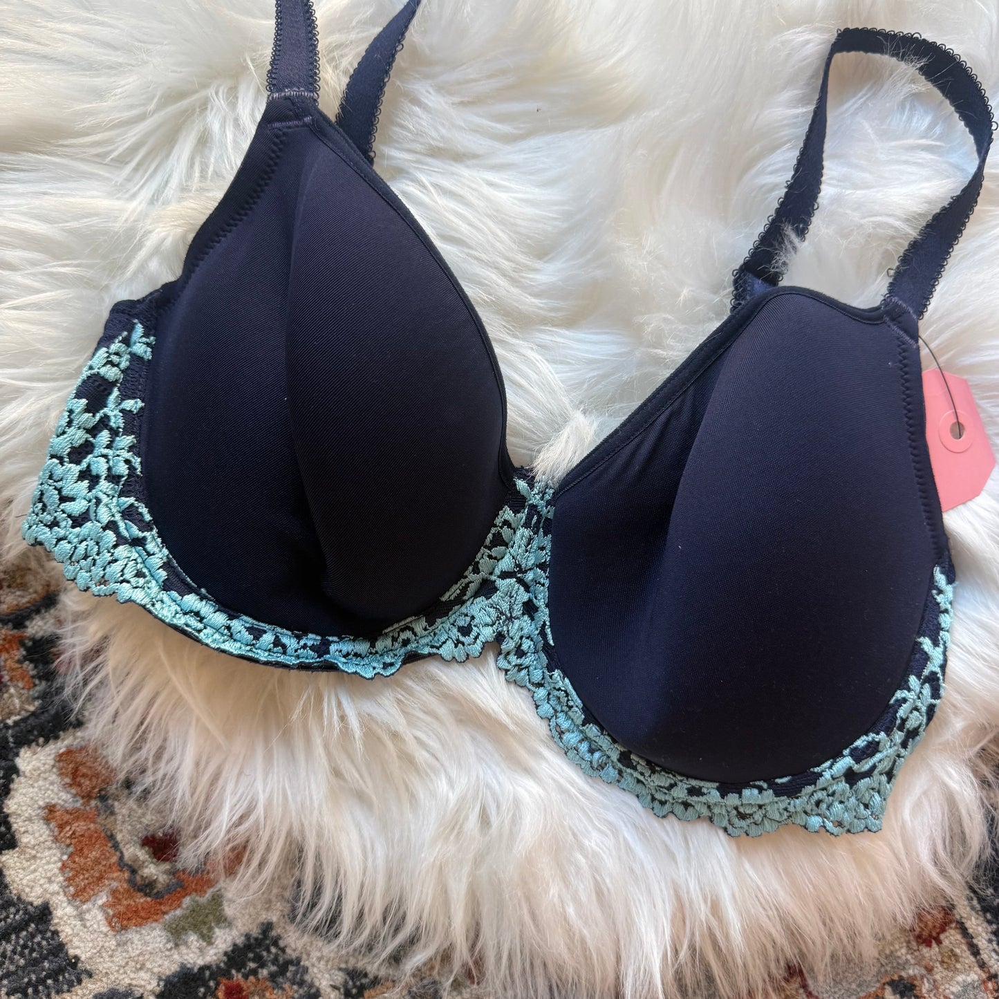 Wacoal Blue Lace T Shirt Bra - 34D