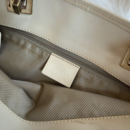 Authentic Gucci Vintage Pastel Blue Monogram Bucket Bag