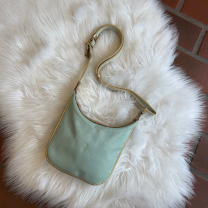 Authentic Gucci Vintage Pastel Blue Shimmer Mini Shoulder Bag
