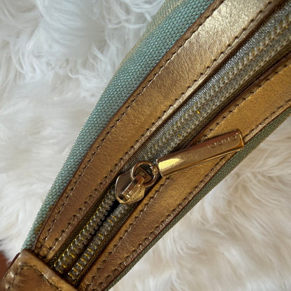 Authentic Gucci Vintage Pastel Blue Shimmer Mini Shoulder Bag