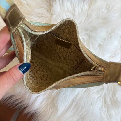 Authentic Gucci Vintage Pastel Blue Shimmer Mini Shoulder Bag