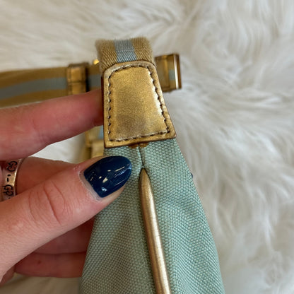 Authentic Gucci Vintage Pastel Blue Shimmer Mini Shoulder Bag