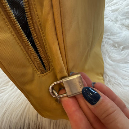 Authentic Prada Vintage Butter Yellow Tessuto Nylon Tote Bag