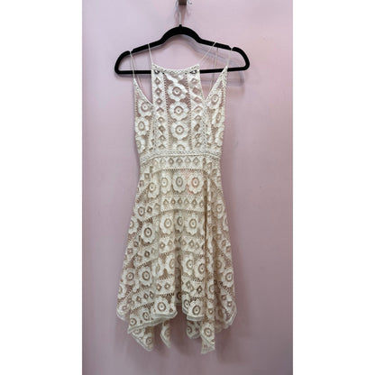 Free People White Lace "Just Like Honey" Dress - Tag Size 2
