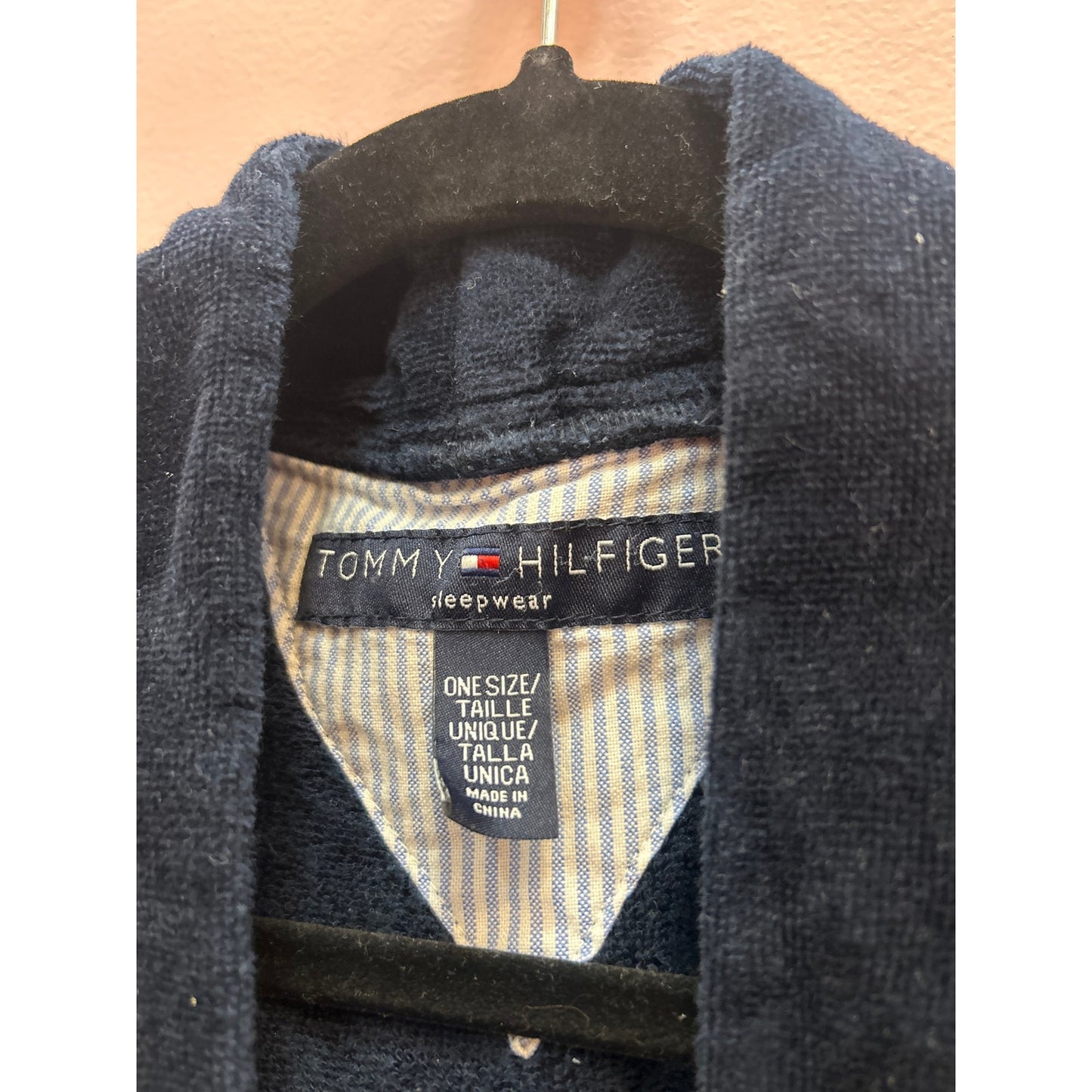 Tommy Hilfiger Plush Terry Cloth Spa Robe - One Size, Unisex