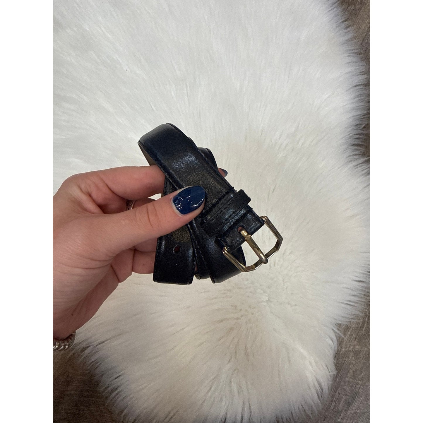 Vintage Leather Belt - Size 36