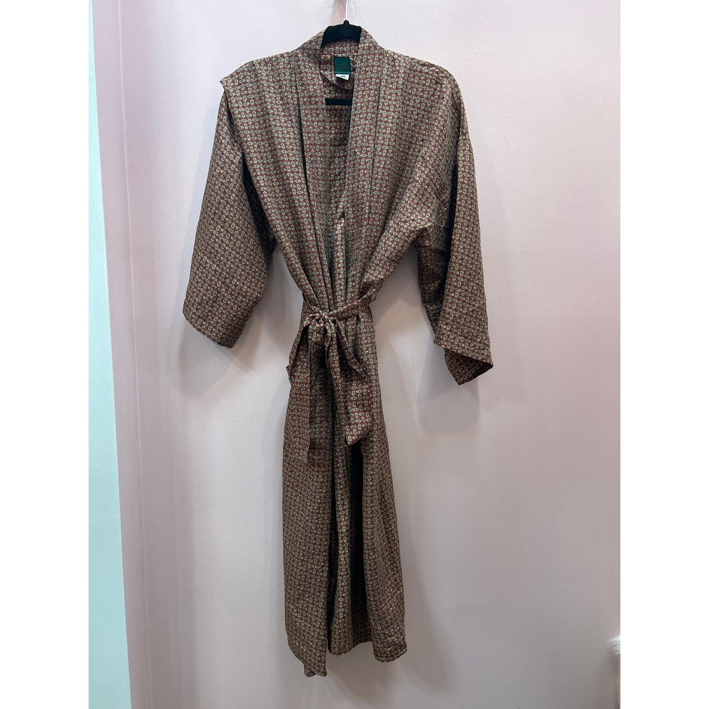 Vintage Isaac Zelcer Silk Robe - One Size, Unisex