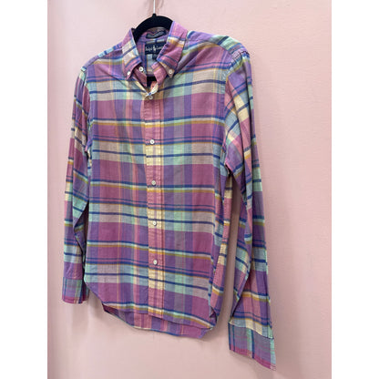 Vintage Ralph Lauren All Cotton Plaid Button Down - Size 10