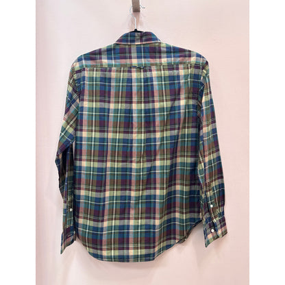Vintage Ralph Lauren All Cotton Plaid Button Down - Size 14