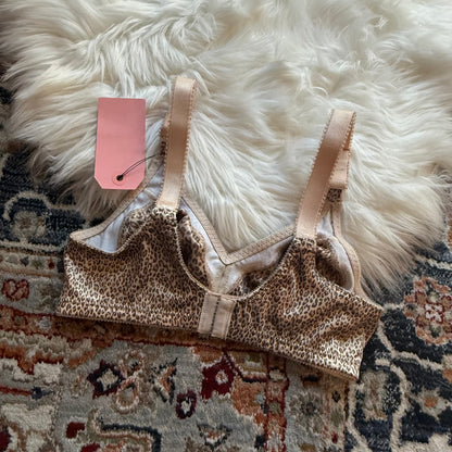 Vintage Animal Print Soft Cup Bra/Bralette - 34B