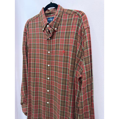 Vintage Ralph Lauren Rayon Button Down - Size L