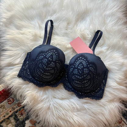 Victoria's Secret "Push Up" Navy Blue Bra - 34D