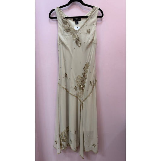 Vintage Midnight Velvet Y2K Beaded Sequin Gown Made in India Size L
