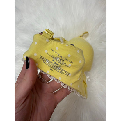 Victoria’s Secret Yellow Polka Dot Bra - 36C