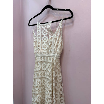 Free People White Lace "Just Like Honey" Dress - Tag Size 2