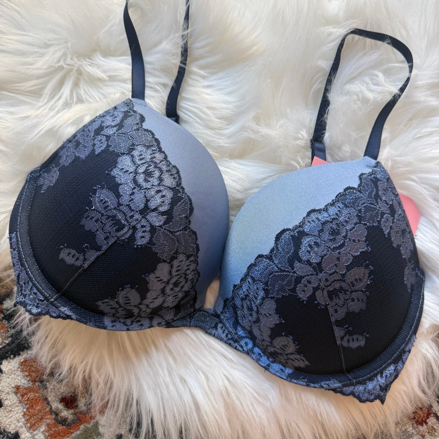 Soma Blue Lace Bra - 34D