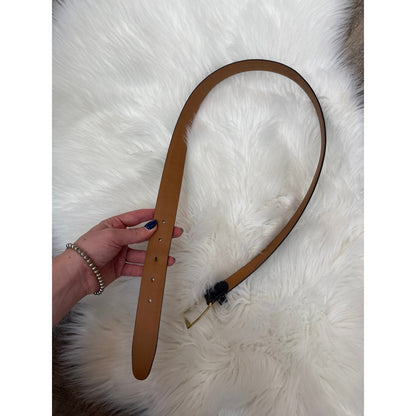Vintage Leather Belt - Size 36