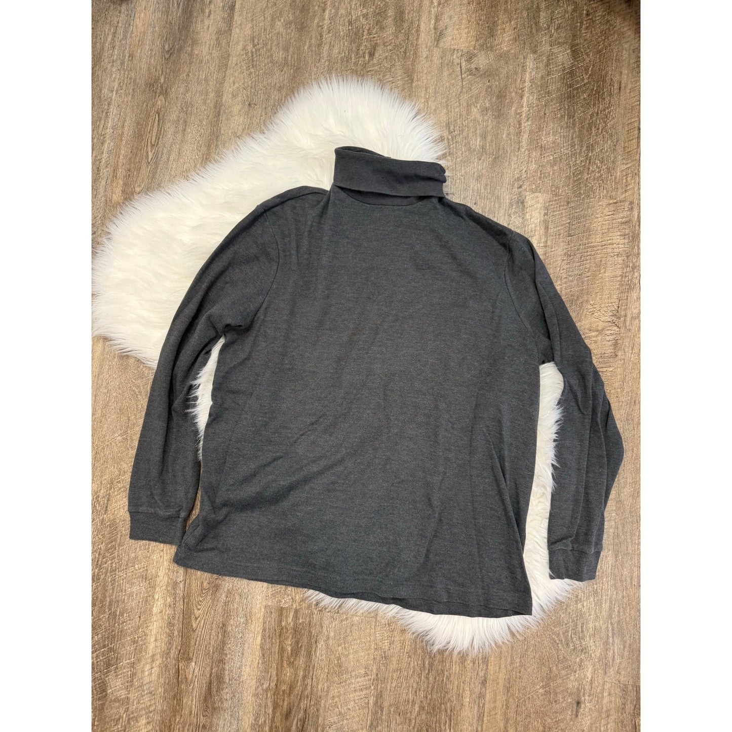 Vintage Grey Long Sleeve Turtleneck - Size L