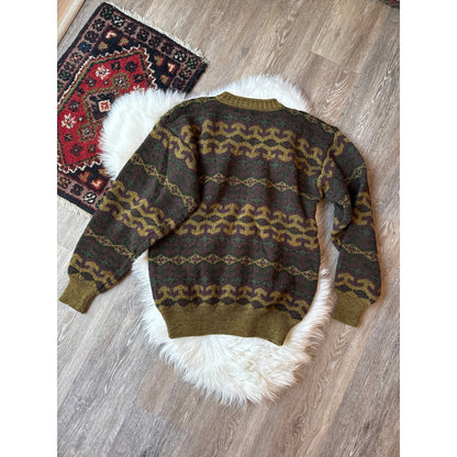 Vintage Patterned Crew - Size S