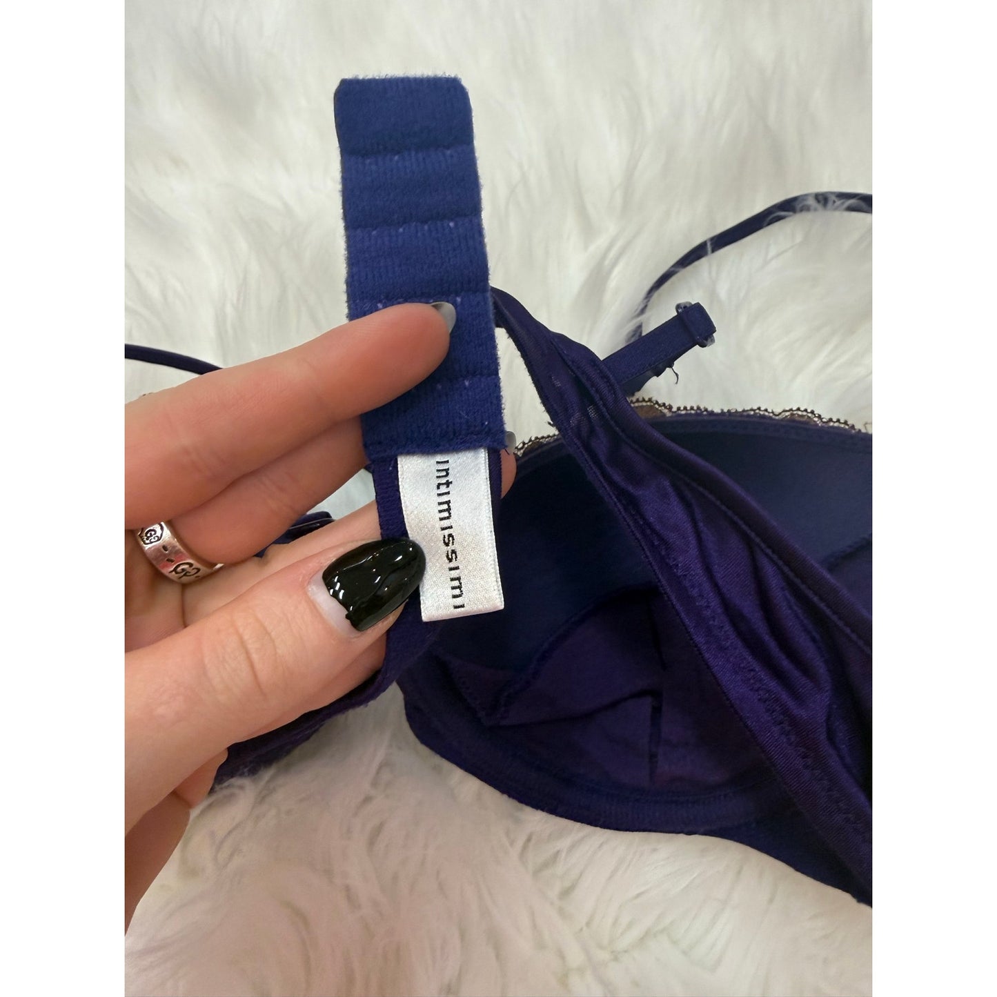 Intimissimi Purple Bra W/ Lace - Size 36A
