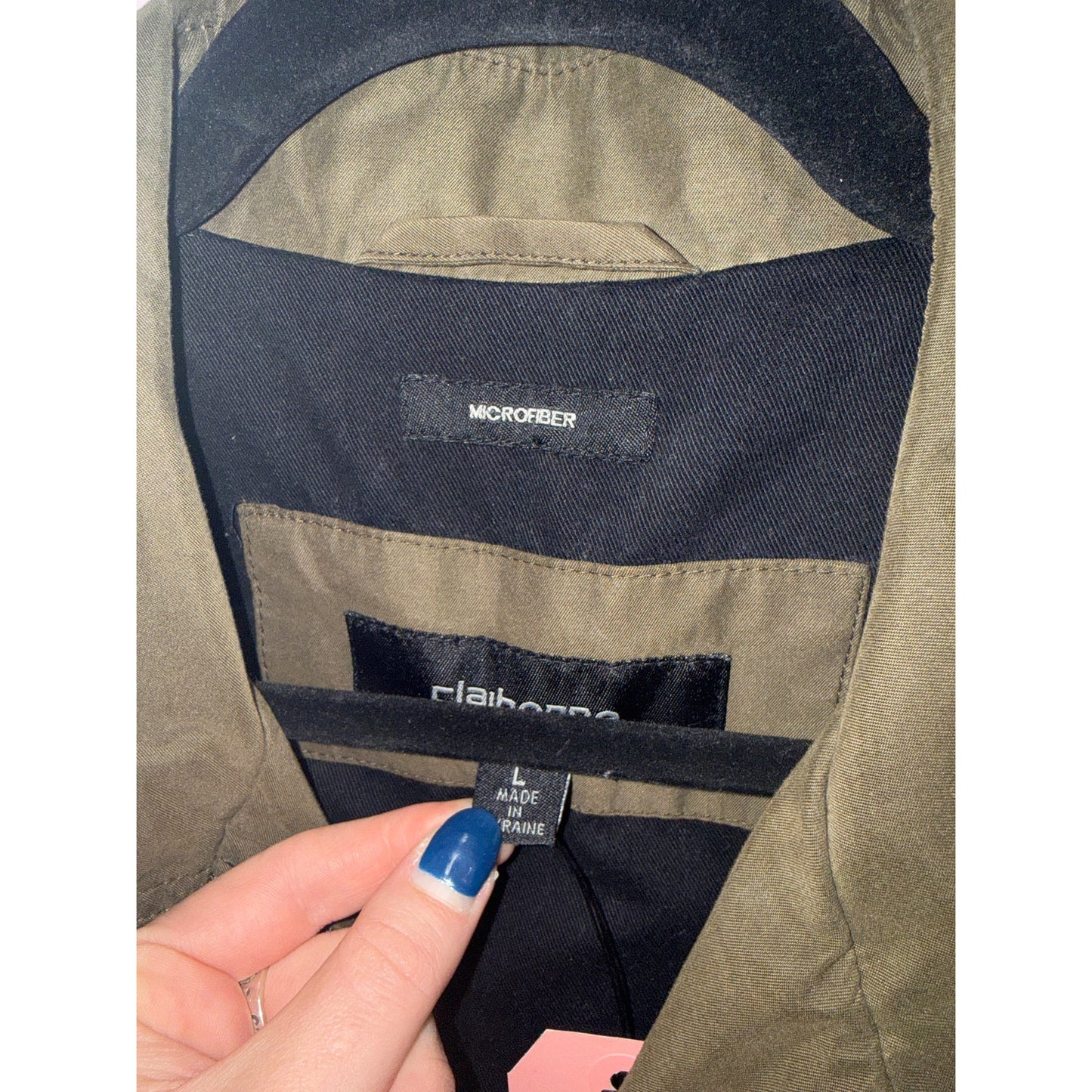 Claiborne Microfiber Zip Jacket - Size L