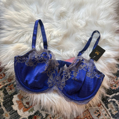 Wacoal Purple Satin & Lace Bra - 36DD