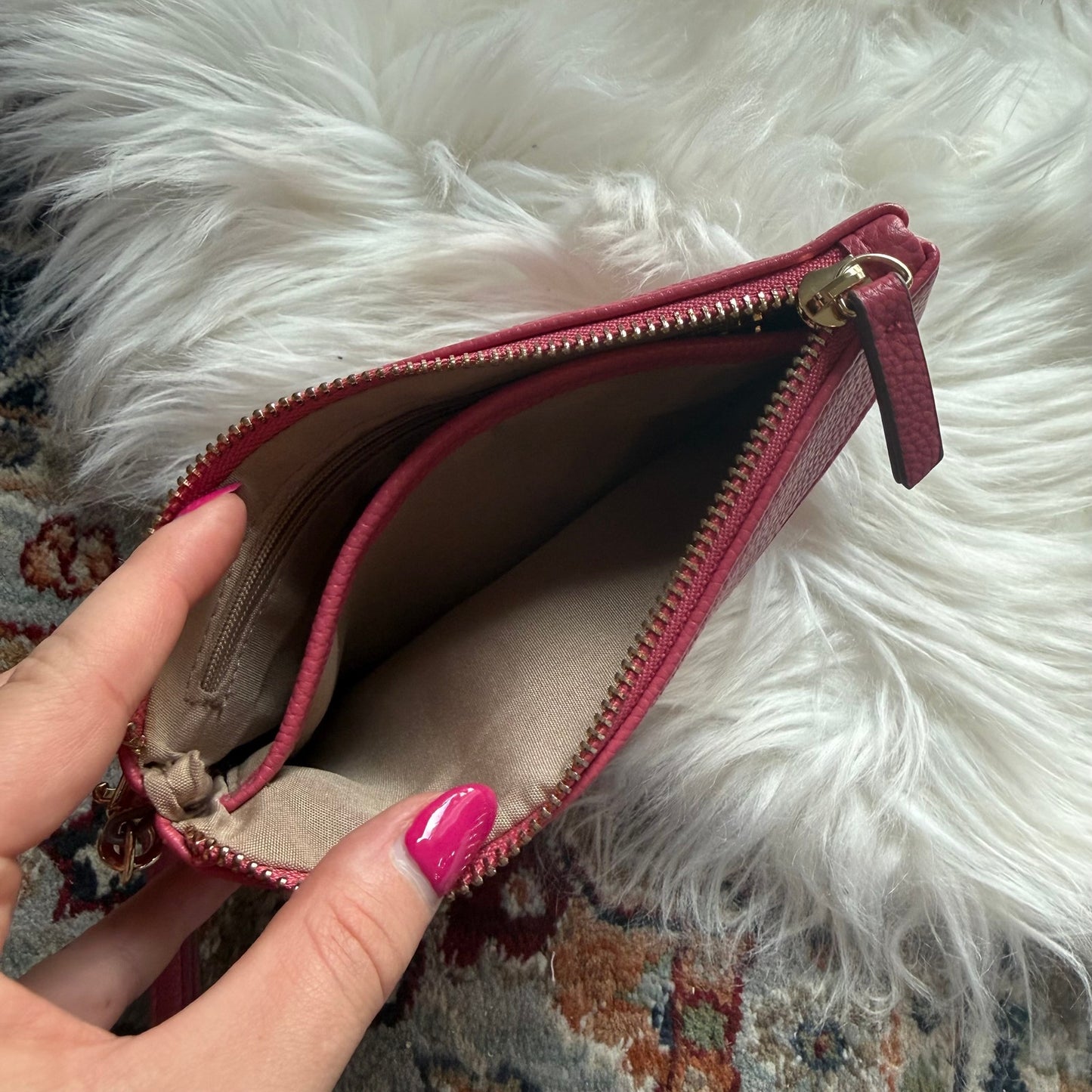 Nanette Lepore Designer Leather Wristlet/Clutch Bag
