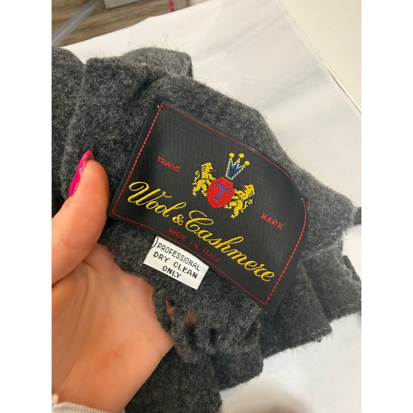 Vintage Wool & Cashmere Made In Italy Scarf