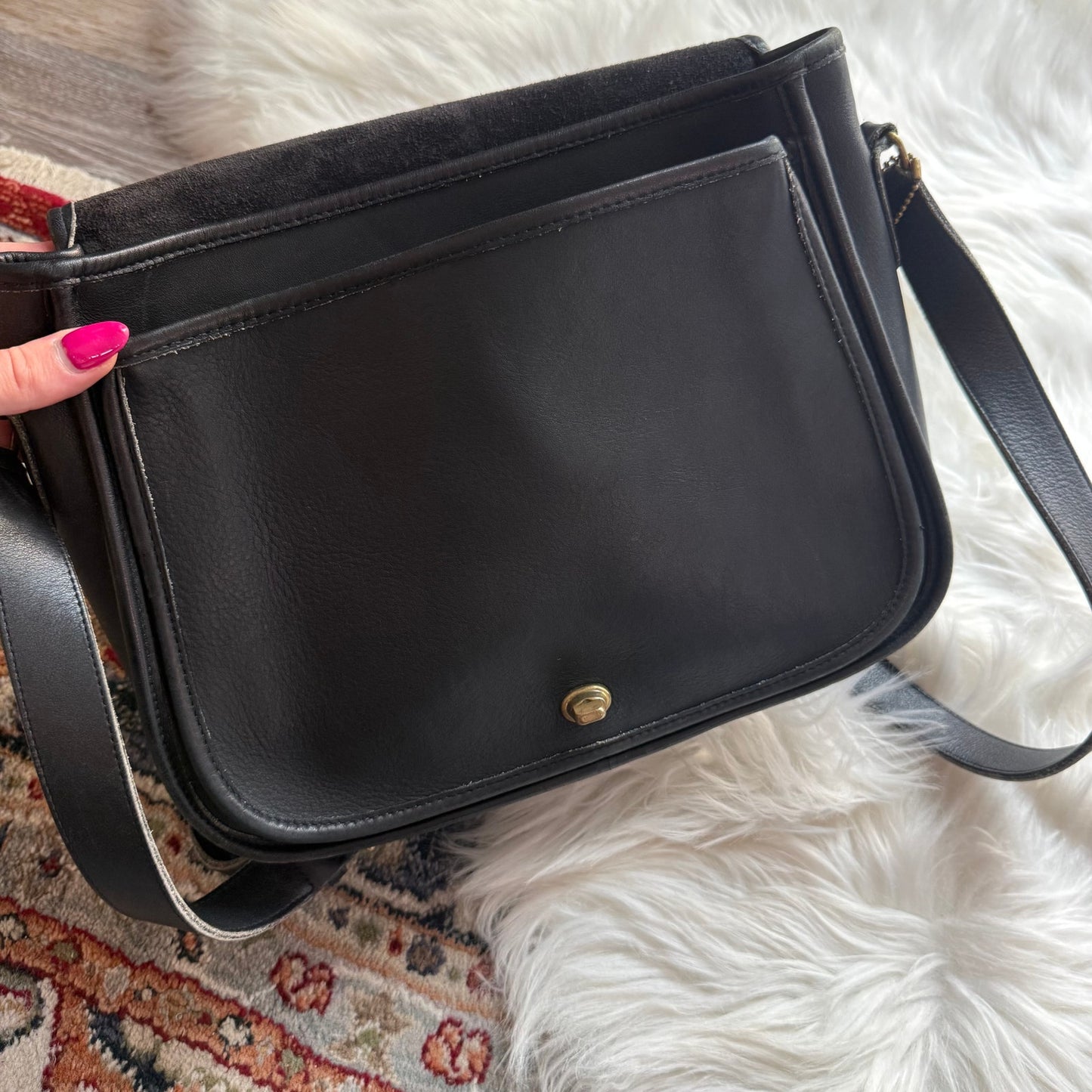 Coach Vintage 1980s Black Stewardess Bag (Style #9525), EUC