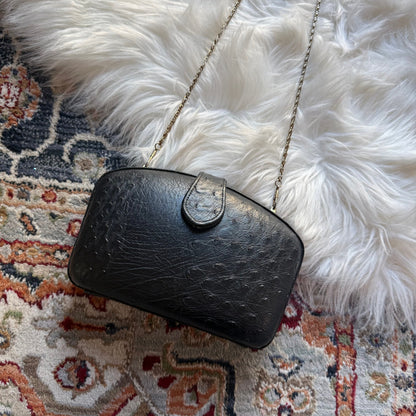 Vintage Hard Shell Clutch/Crossbody Evening Bag