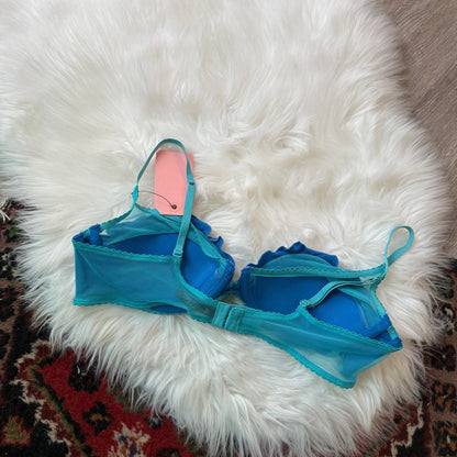 Victoria's Secret 2010's Mermaid Ruffle Bra - Rare, 36C
