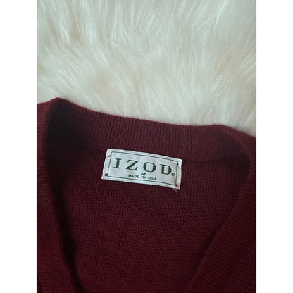 Vintage Izod V-Neck Sweater - Size M