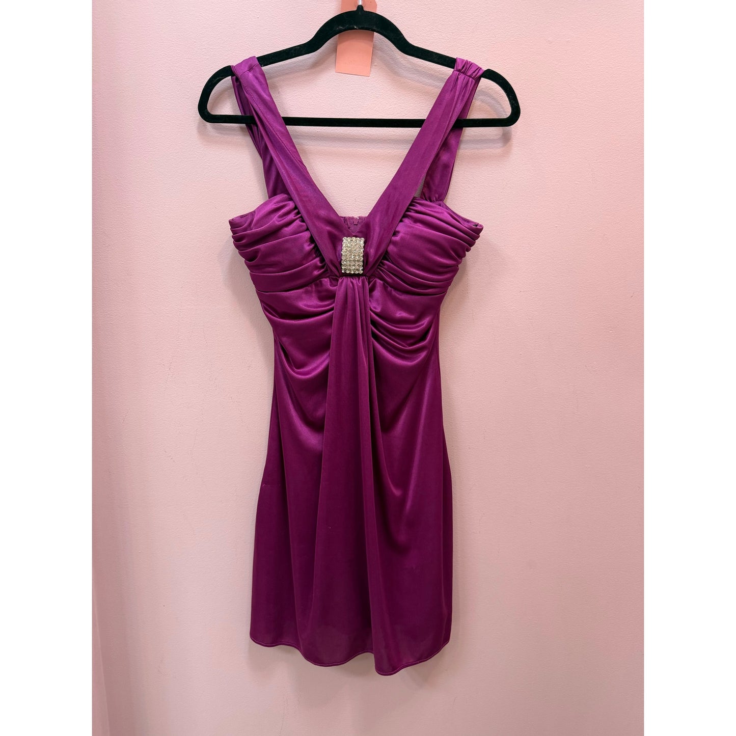 Vintage Y2K Satin Dress - Size XS