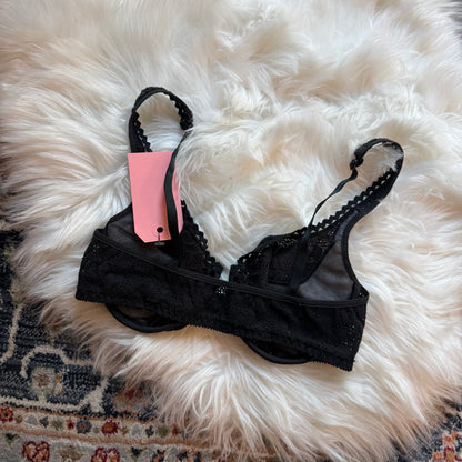 Warners Vintage Black Lace Bra - 34C