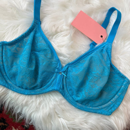 Wacoal Blue Lace T Shirt Bra - 34D