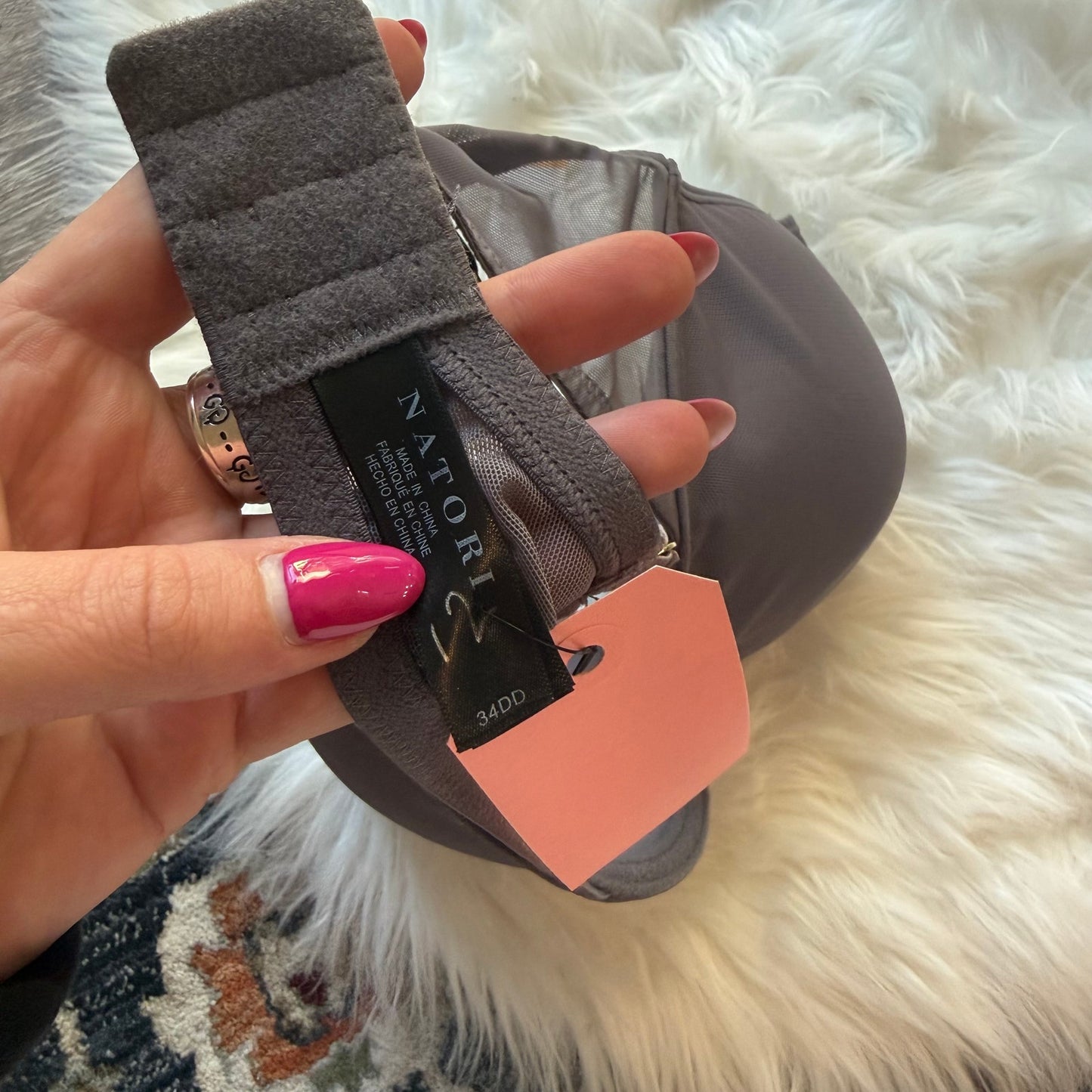 Natori Grey T Shirt Bra - 34DD