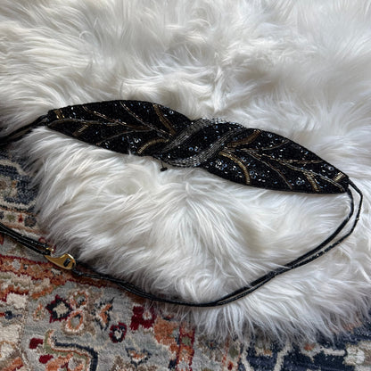 Vintage Handmade Elegant Beaded Belt, S-L