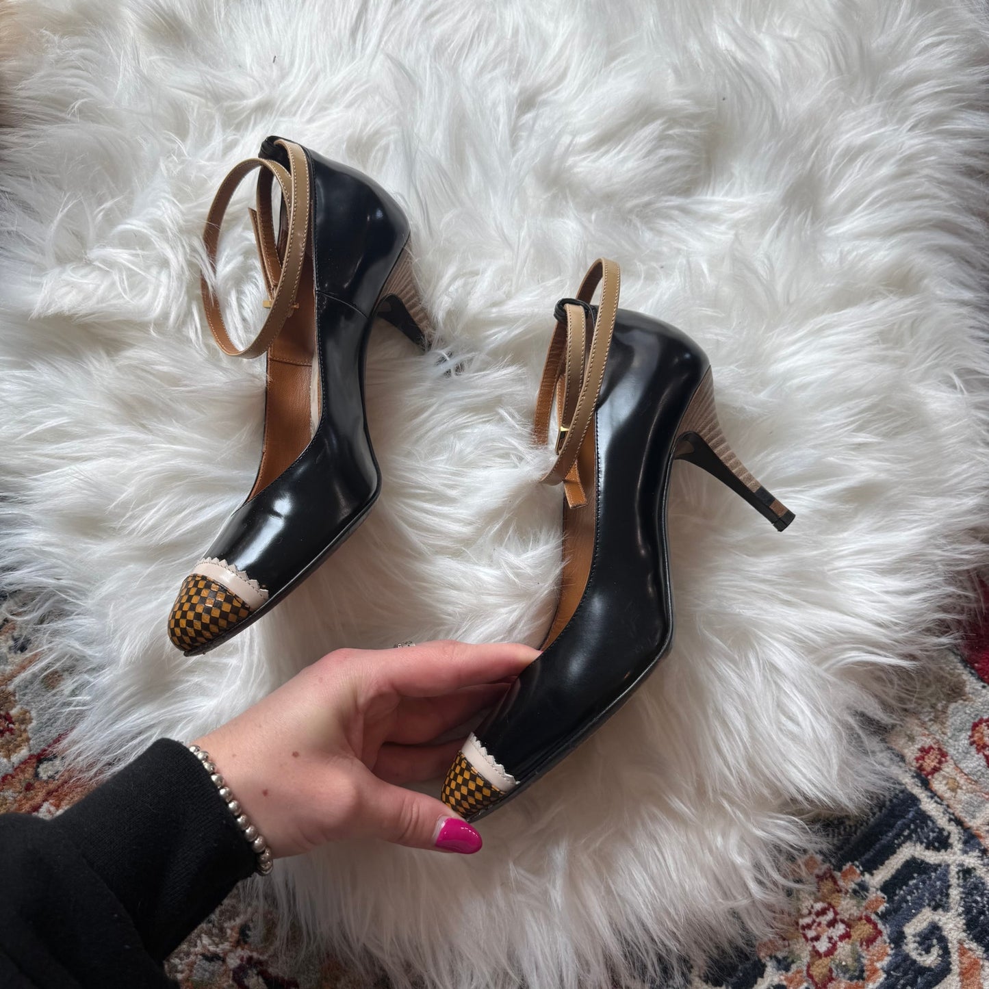Fendi Authentic Patent Leather Heels - Size 6.5