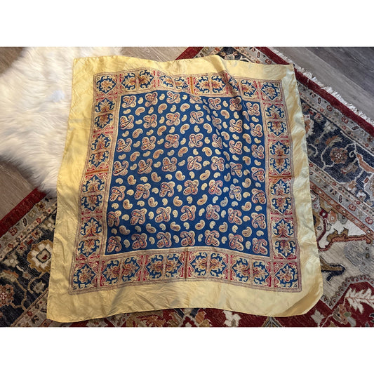 Vintage Silk Paisley Scarf