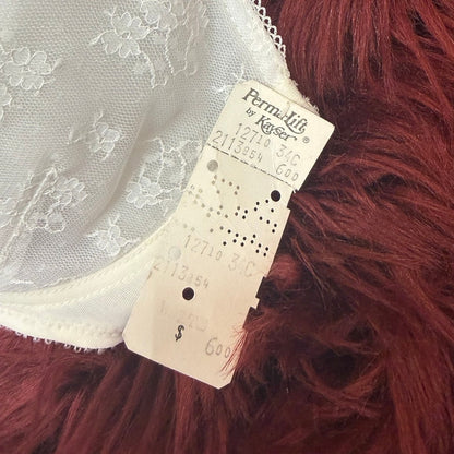 Vintage 1960s Permalift by Kayser White Lace Bra - Size 34C
