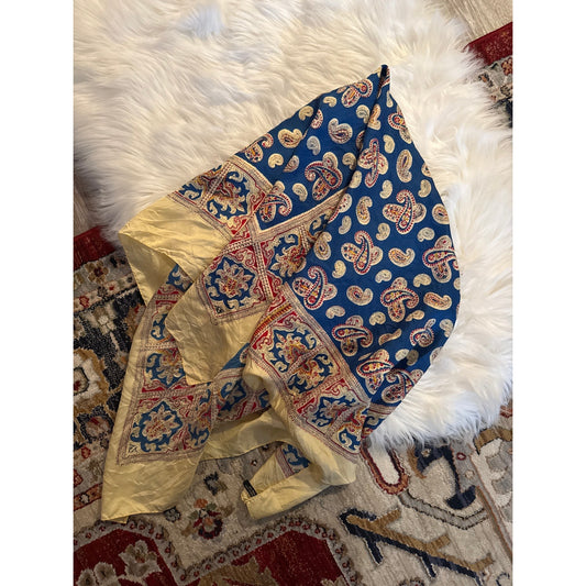 Vintage Silk Paisley Scarf