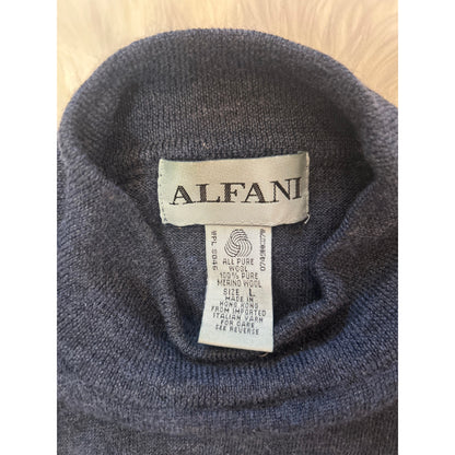 Vintage Alfani Wool Turtleneck Sweater - Size L