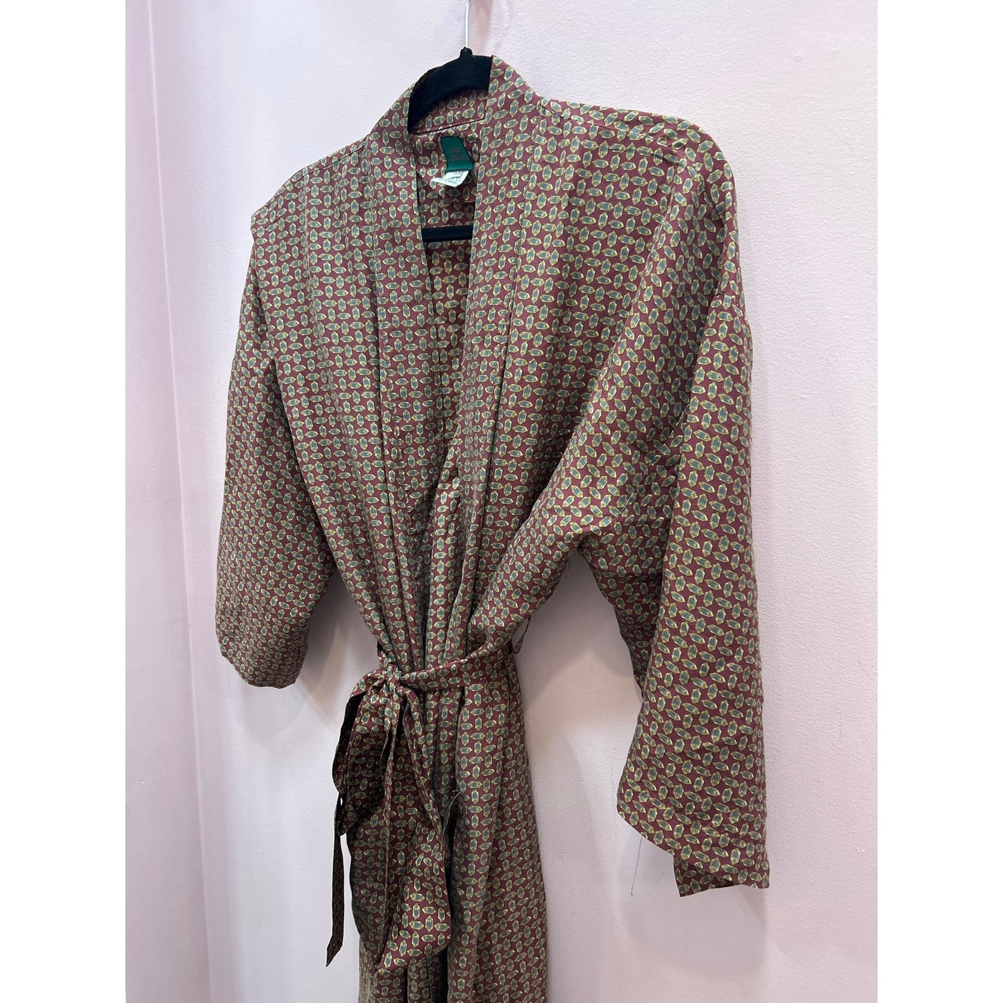 Vintage Isaac Zelcer Silk Robe - One Size, Unisex