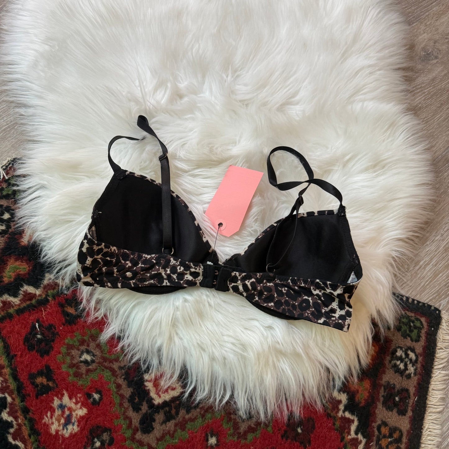 Vintage Animal Print Bra - 36B