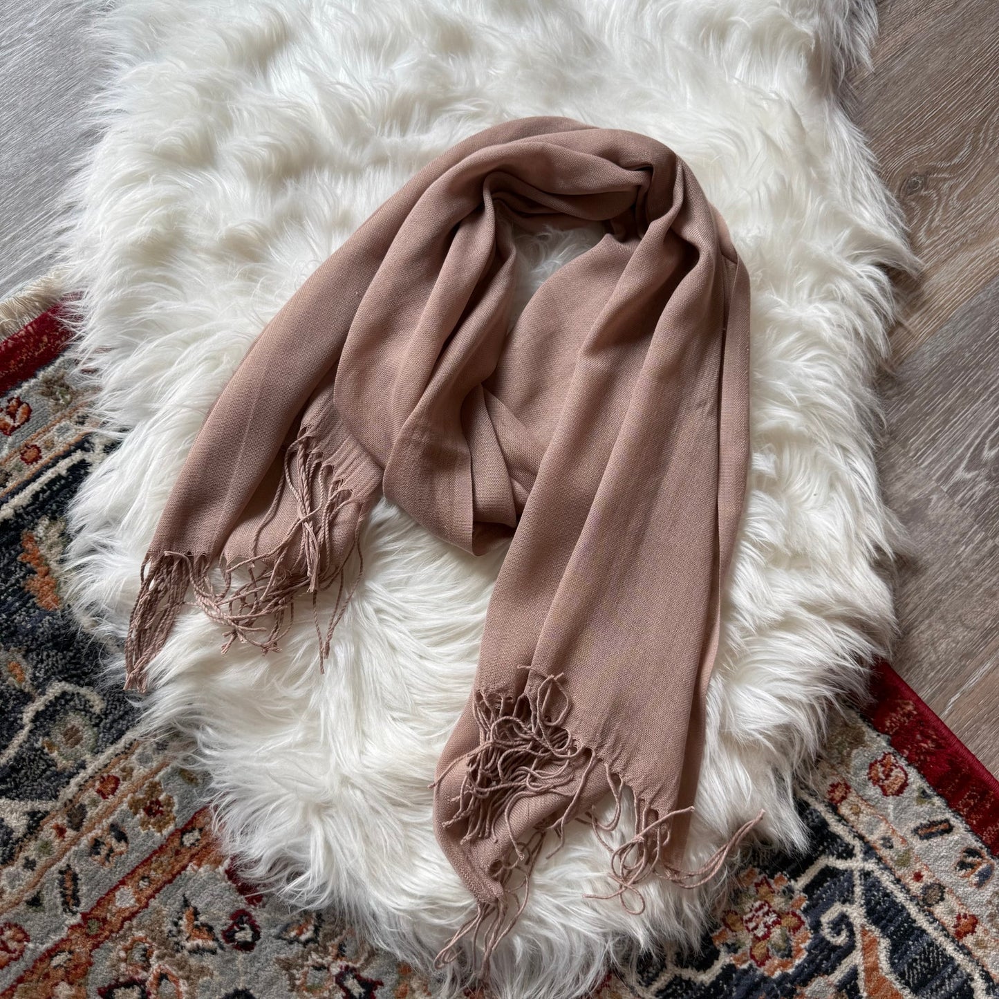 Vintage Luxurious Fringe Soft Scarf/Shawl