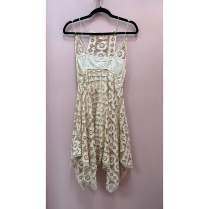 Free People White Lace "Just Like Honey" Dress - Tag Size 2