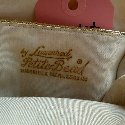 Vintage White Beaded Evening Mini Bag