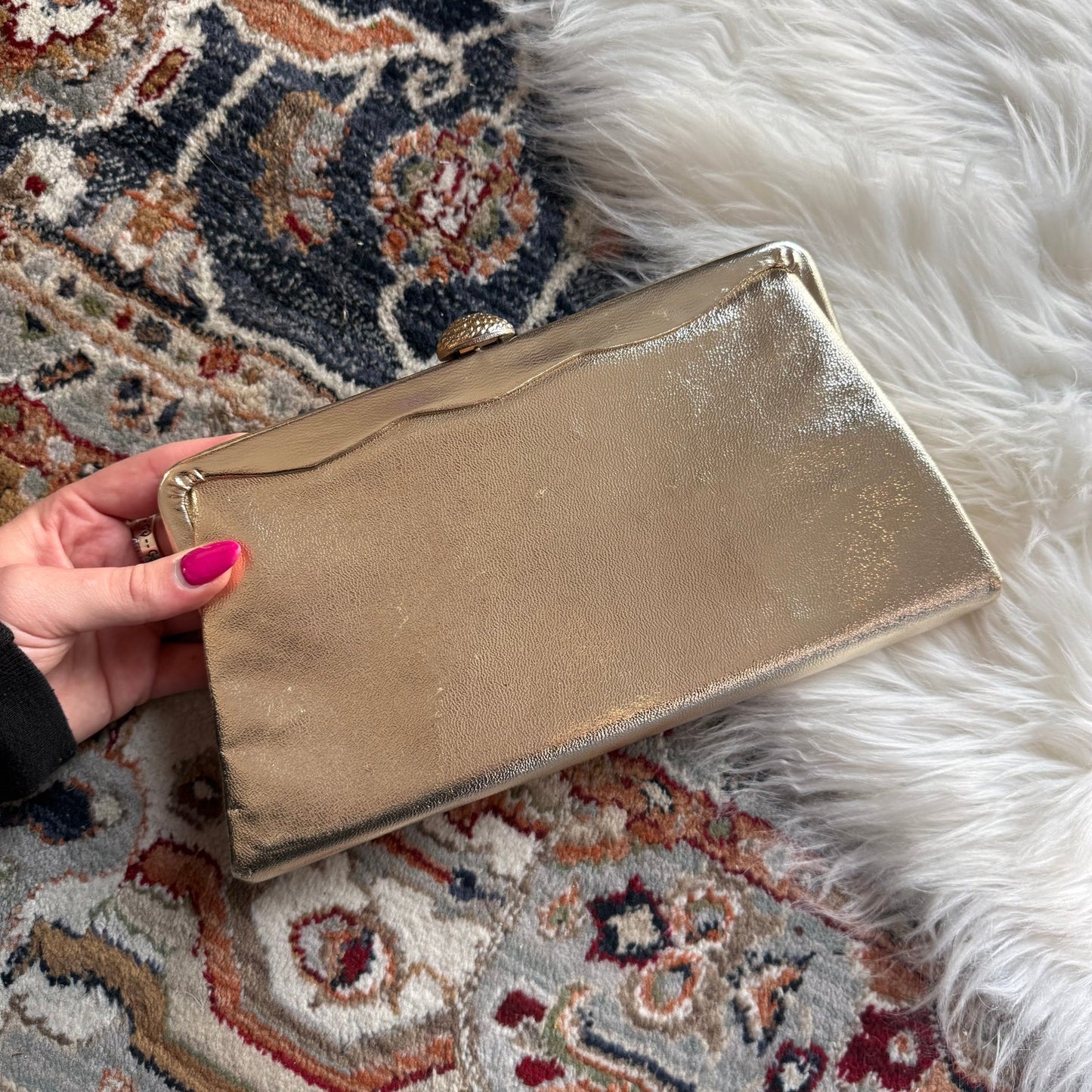 Vintage Gold Elegant Evening Clutch/Mini Bag