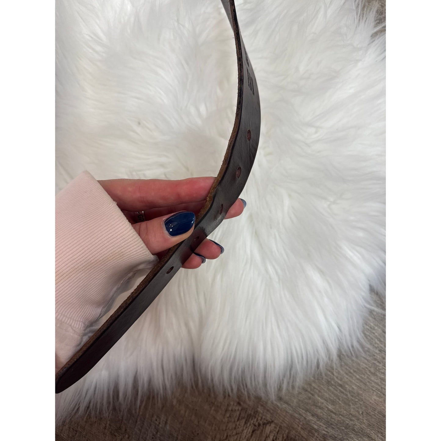 Vintage Nautica Leather Belt - Size 36
