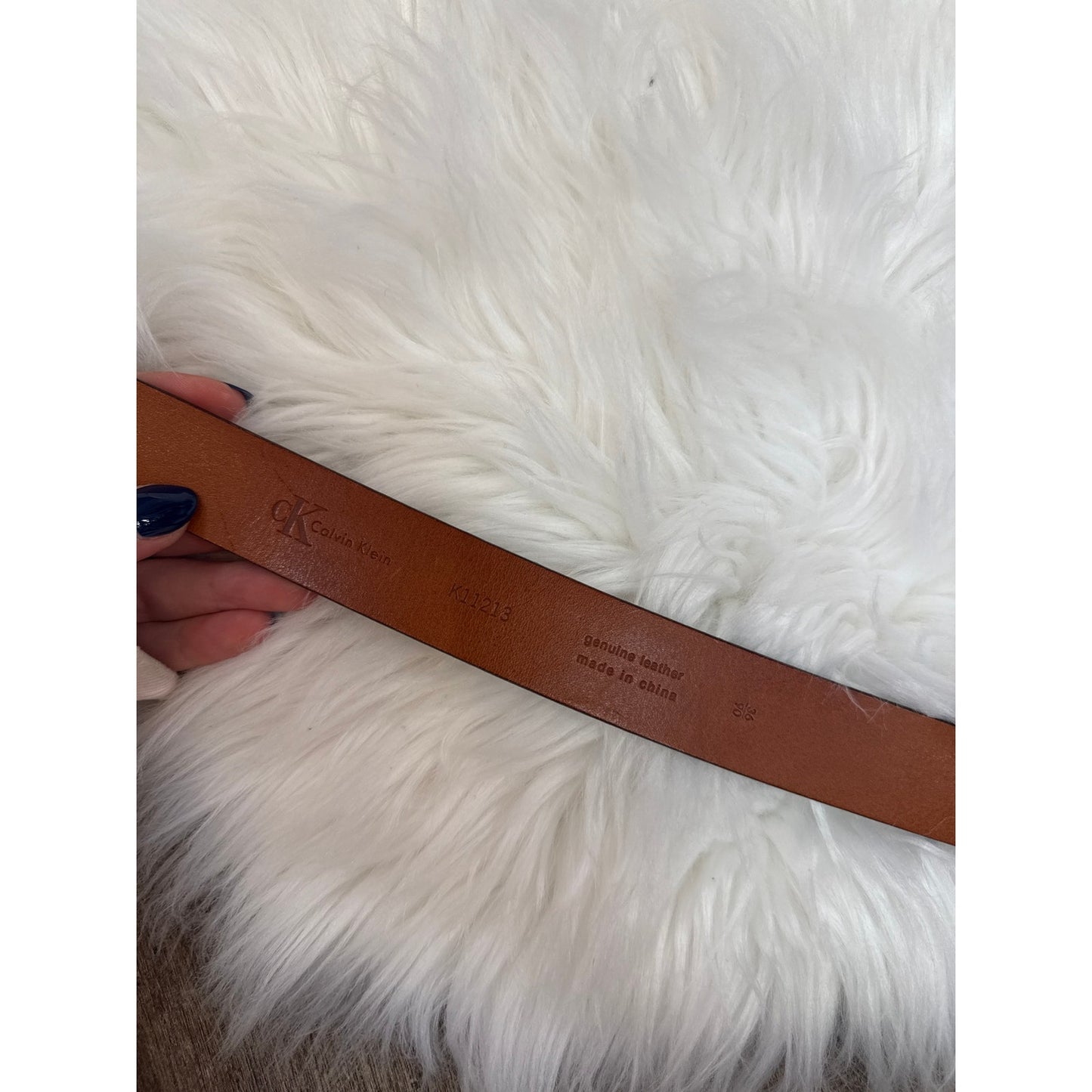 Vintage Calvin Klein Leather Belt - Size 36
